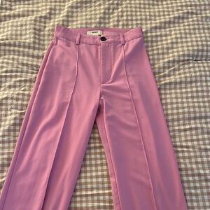 Pull & Bear Pink Tailored Trousers